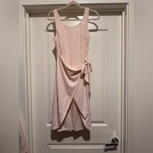 Elegant Pink Sleeveless Dress